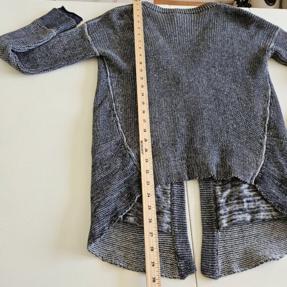 Lululemon Cardigan Women US 6 Marled Navy Knit Ribbed Vestigan Athleisure Cotton - Picture 8 of 16